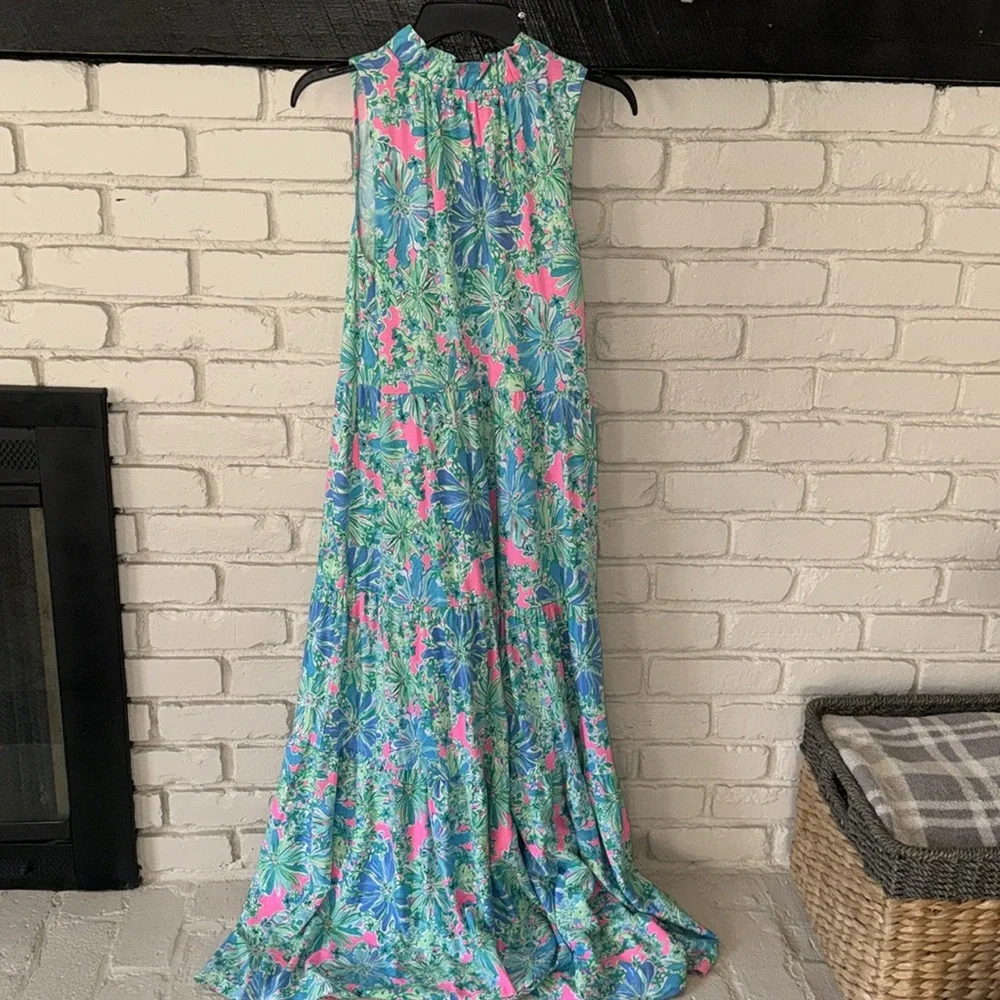 Lilly Pulitzer women’s Malone Maxi dress size S excellent used condition - Picture 2 of 5